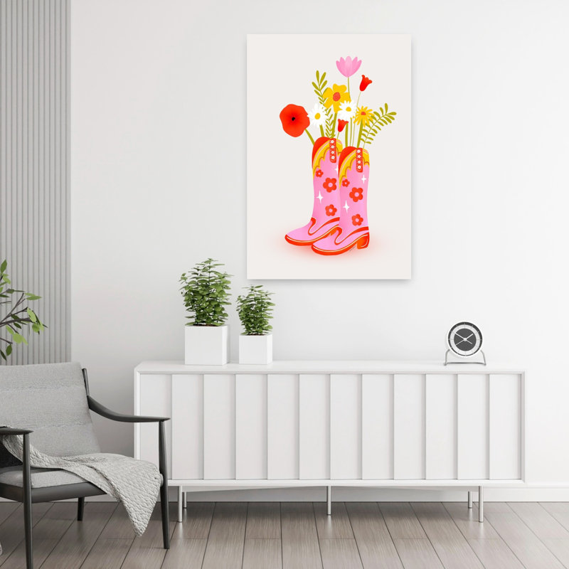 Art contemporain, art floral côtier, H 36 po x l 24 po
