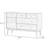 Modern Burlywood Solid Wood Accent Cabinet