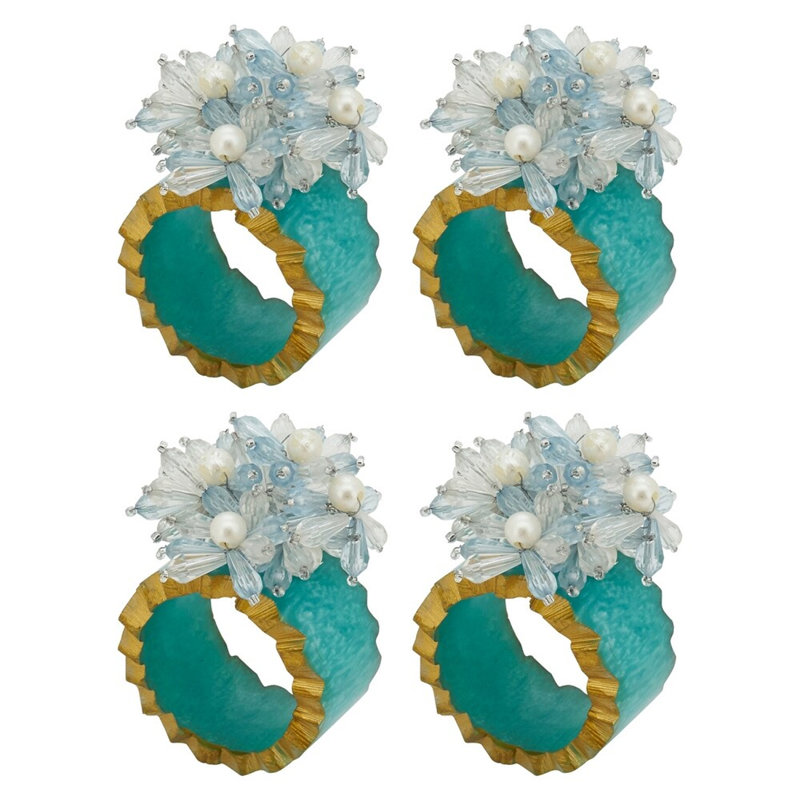 Porte-serviettes en résine, Turquoise