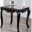 Table de bout carrée avec pieds incurvés