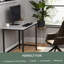 Bureau en métal Edenbrook, 40, blanc