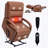 Power Lift Recliner Chair with Solid Wood Armrests, Heat Massage and Heavy Duty Motion Mechanism-45921292