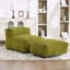 Grand fauteuil à billes avec mousse à mémoire de forme, tissu en velours côtelé et repose-pieds - sans assemblage-414771423
