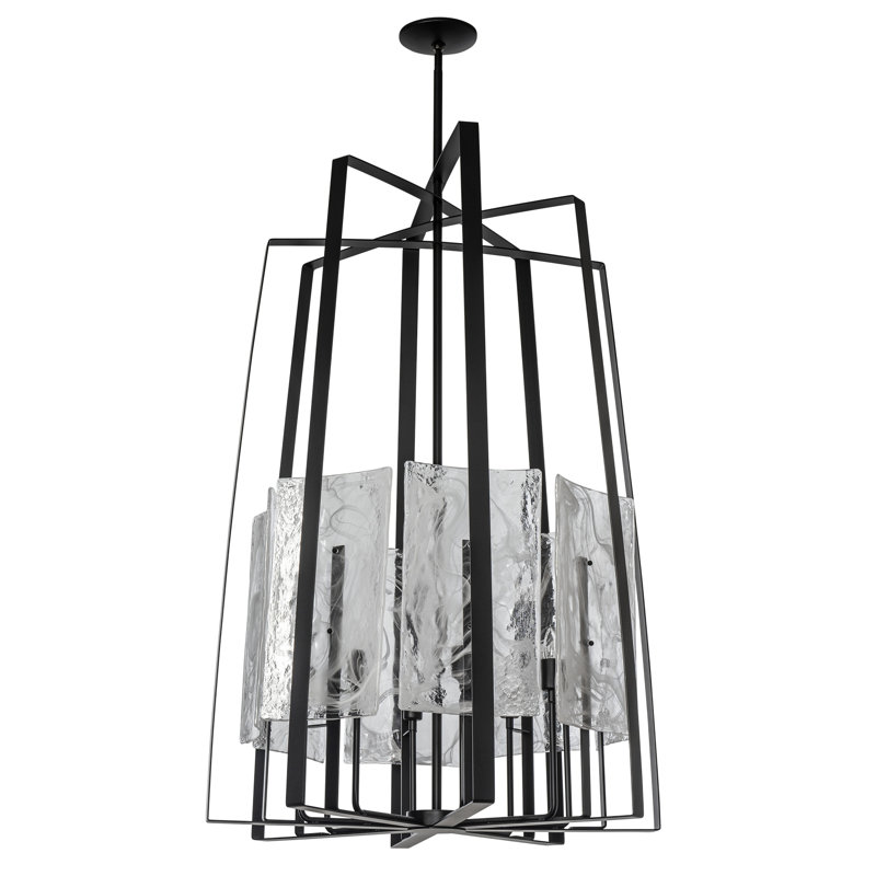 Arc 8 - Light Candle Style Classic / Traditional Pendant, Black