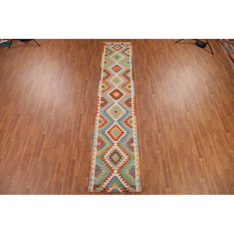 Tapis de couloir géométrique Kilim