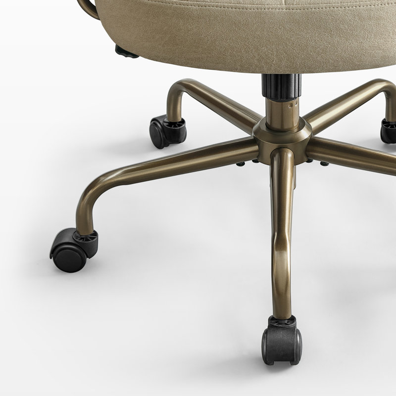 Chaise de bureau à coussin ultra doux, Beige