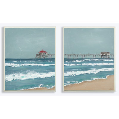 «Fishing Pier Beach Diptych», impression