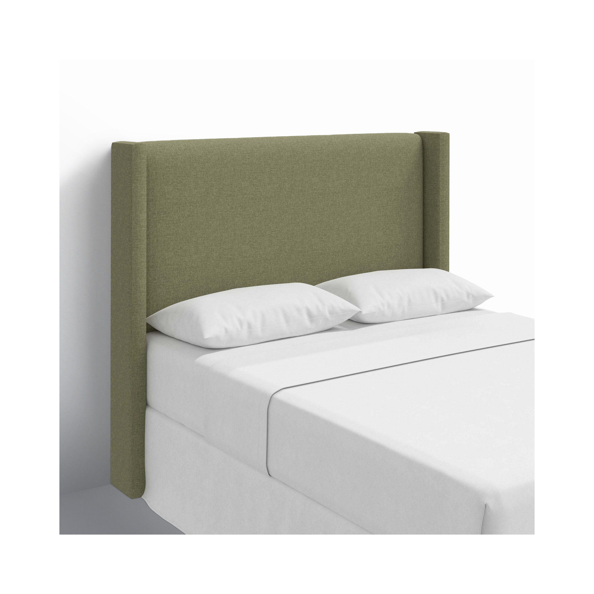 Hanson Upholstered Headboard, Zuma Laurel Textured Linen, California King