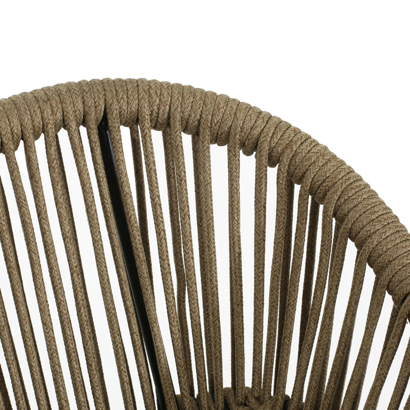 Push Outdoor Rope Barstool (Set of 2)