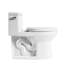 Toilette blanche une pièce à conception moderne