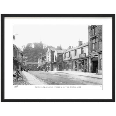Clitheroe, Castle Street And The Castle 1903 - Single Picture Frame Print