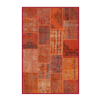 Tapis de zone rouge contemporaine