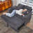 Naykin 2-Person Faux Fur Sofa Bed with Removable Cushion Cover-1034732970-1017162314