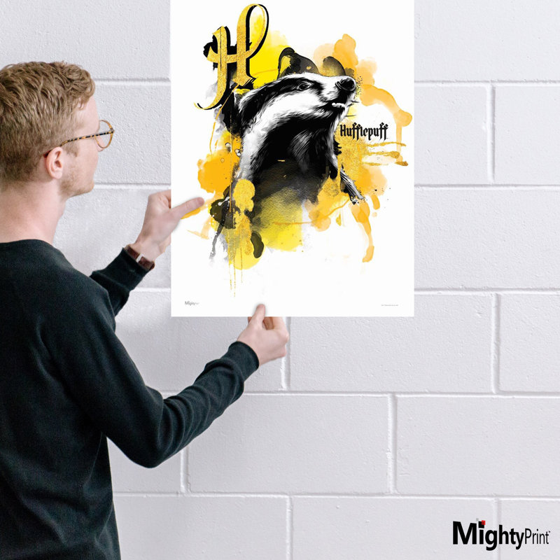 Décoration murale hufflepuff de the harry potter house urban