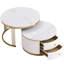 Table basse gigogne 2 tiroirs Elegant Grace