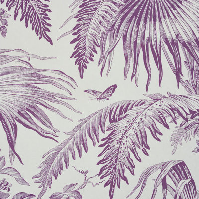 Schumacher x Jill Lasersohn Toile Tropique Wallpaper