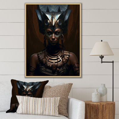 Ancienne reine égyptienne, reproduction sur toile