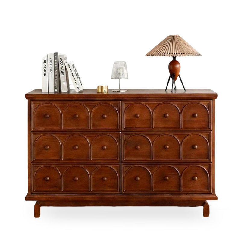 Dark-brown Solid + Manufactured Wood Accent Cabinet