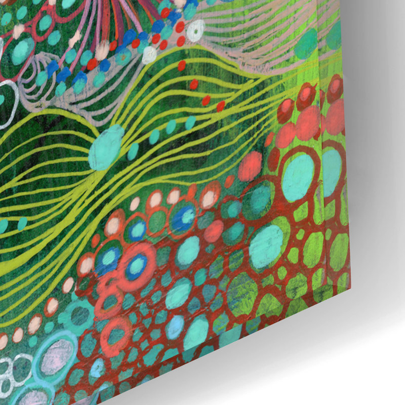 «Amplifier» par Noemi Ibarz, art mural en verre acrylique, H 16 po x l 12 po x P 0,13 po