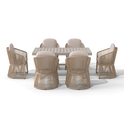 7- Piece Outdoor Dining Set With Extendable Table