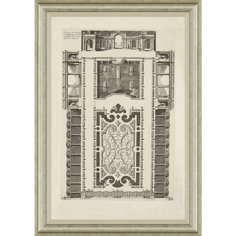 Design For French Gardens III Print