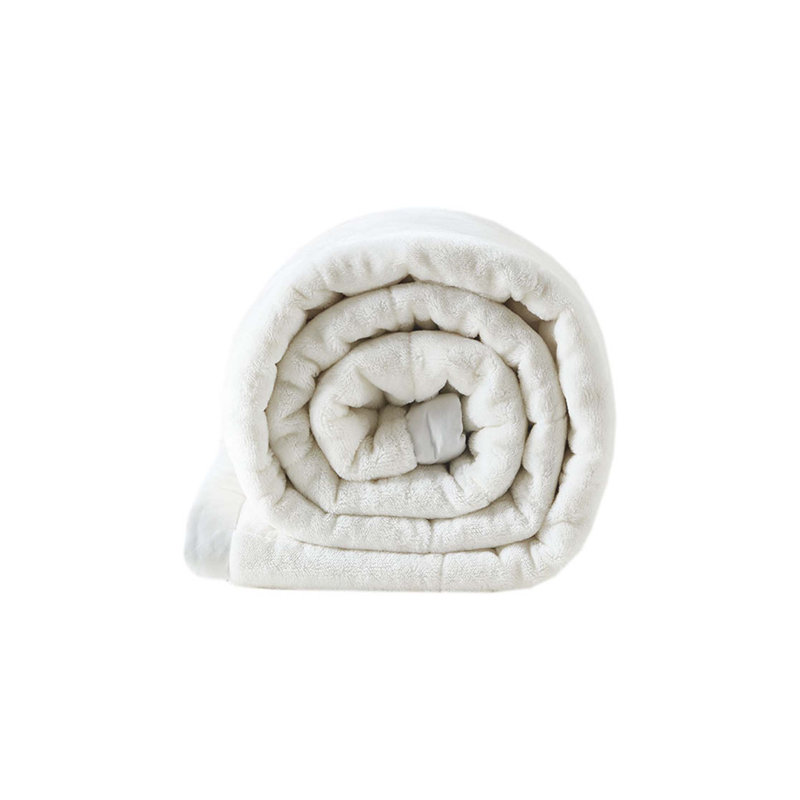 Couverture réversible en duvet HeiQ Smart, L 66 po x l 90 po, Ivoire ivoire