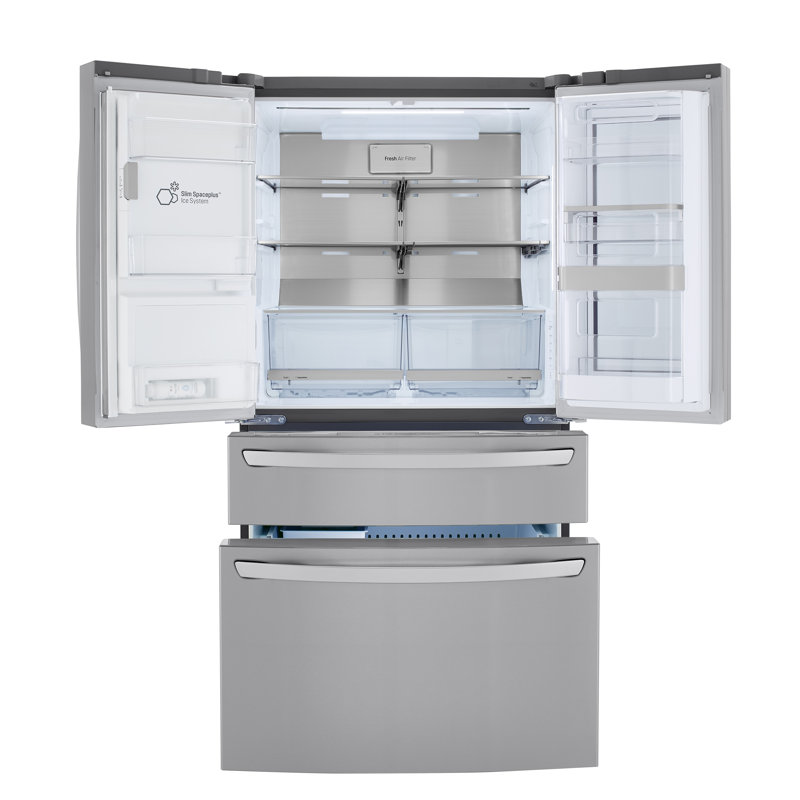 LG 23 cu. ft. Smart wi-fi Enabled InstaView Door-in-Door Counter-Depth Refrigerator with Craft Ice Maker, Stainless Steel