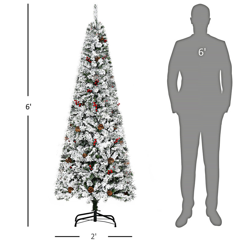 Arbre de Noël artificiel enneigé
