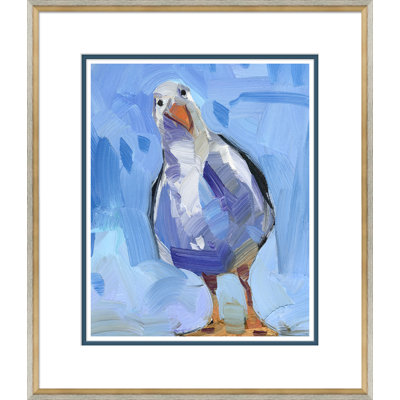 Joseph Mota " Curious Seagull " by Joseph Mota Painting Print