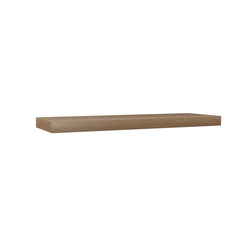 Rift White Oak Floating Shelf, Brown Wood