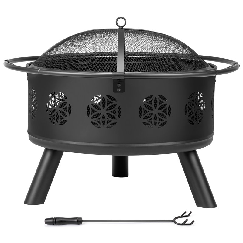 Patio 30 in. Round Steel Fire Pit