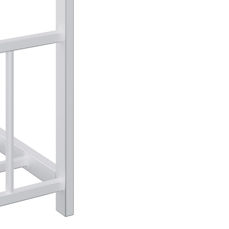 Structure de lit simple avec éclairage à DEL, toit en fer blanc, support de 350 lb, toit et lumières à conception basse au sol, construction, assemblage simple