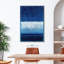 Bleu foncé et horizon blanc Leblanc-399575979