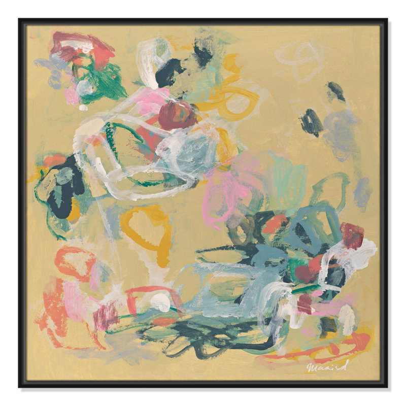 «Living In Colours», reproduction carrée par Marisol Evora, Noir, H 31,5 po x l 31,5 po