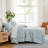 Down Alternative filling Oversized Reversible Comforter Set with matching shams-1408324755