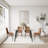 Kemeisha Glass Top Four Leg Dining Set-1029797993-1029797994