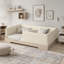 Lit plateforme de style moderne avec pieds fuselés, cadre de lit en bois massif, lit avec tête de lit tapissier Boucle, support de lattes en bois durable, aucun sommier nécessaire-529718112-529718113
