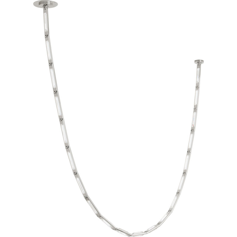 Catena 103 Chandelier, Polished Nickel, 3000 Kelvins, Remote