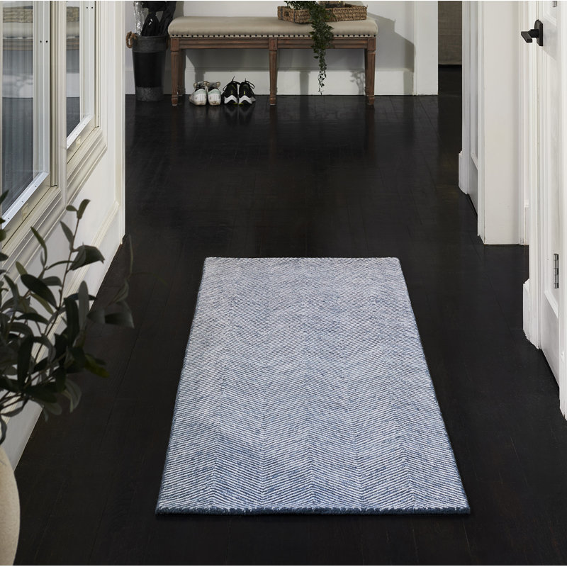 Wheaton Wool Chevron Area Rug, Runner 2'3" x 8'