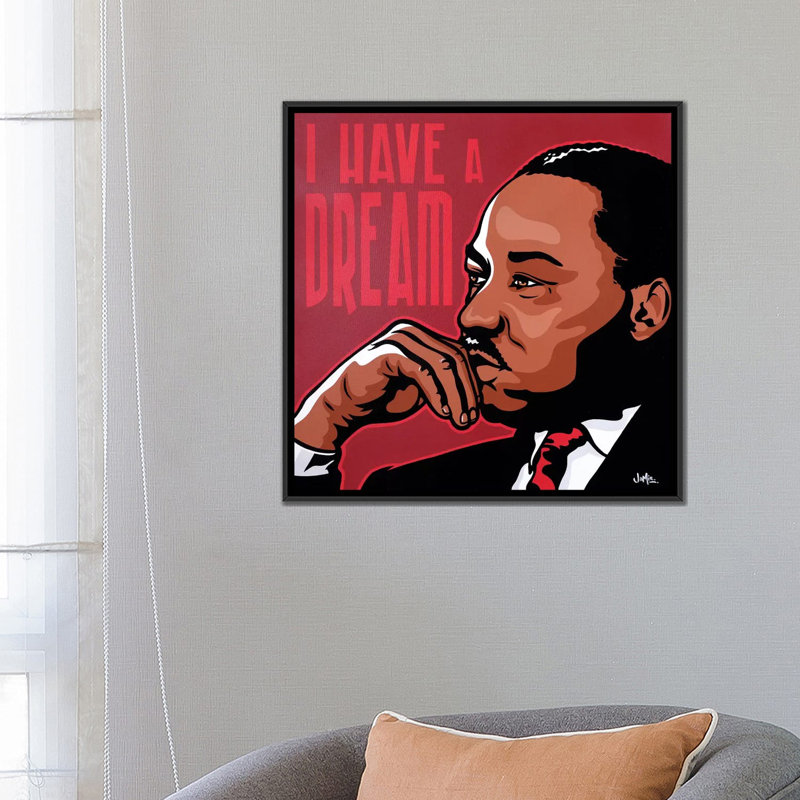 « i a a rêve », reproduction d’impression sur toile, H 12 po x l 12 po x P 0,75 po, Pas de tapis, Toile tendue