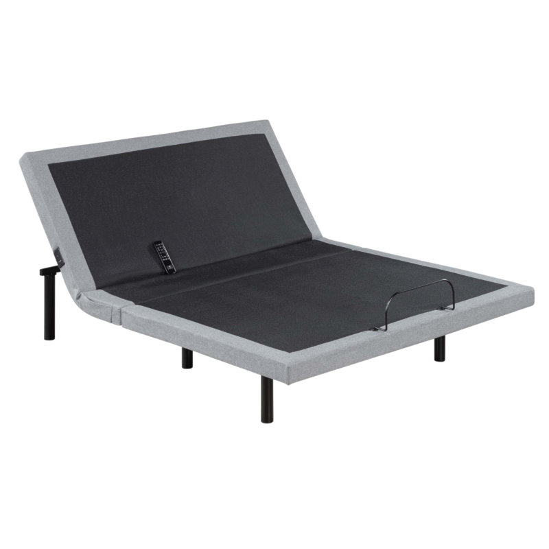 Structure de lit réglable pour grand lit avec massage puissant, zéro gravité, ports de charge et lumière DEL pour un confort ultime (sans matelas)