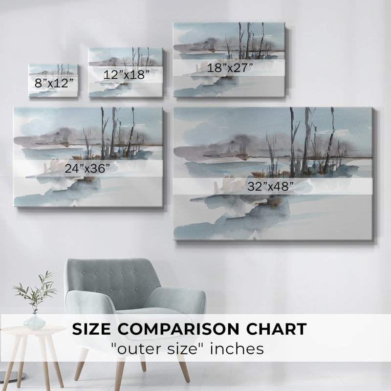 «Winter Stream», aquarelle I-Gallery, H 24 po x l 36 po