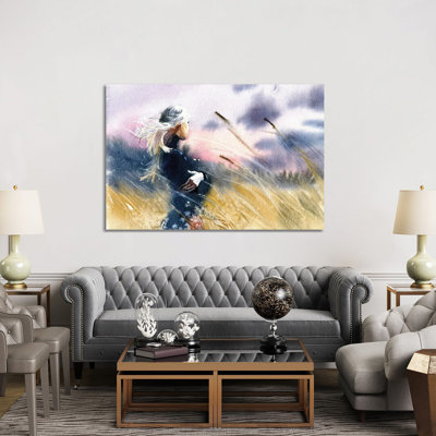 Evening 1 Piece Wrapped Canvas Painting