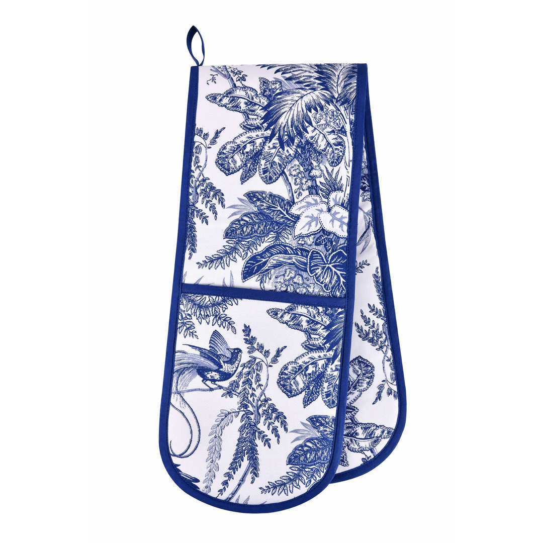 Ulster Weavers Willow Toile Floral 100% Cotton Oven Glove Set