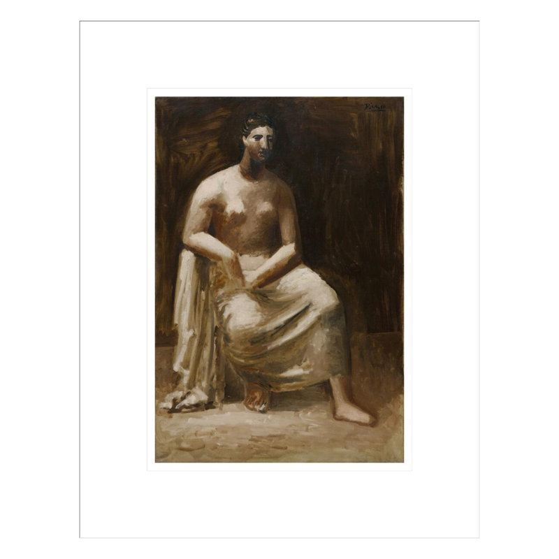 «Femme dans un fauteuil» par Pablo Picasso, impression giclée encadrée, H 16,75 po x l 13,22 po