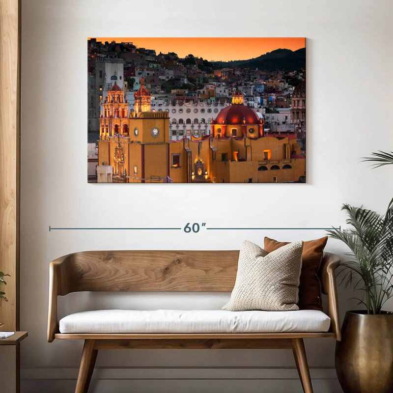 Ravi Guanajuato au coucher du soleil, H 30 po x l 45 po