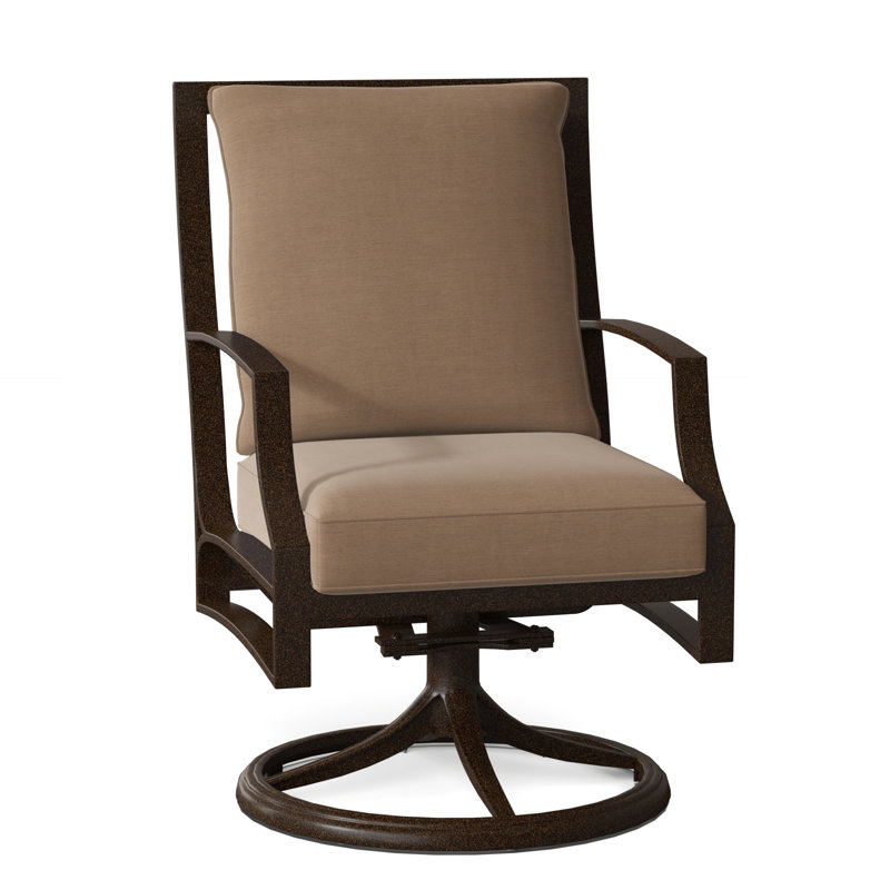 Seal Cove Outdoor Dining Armchair, Canvas Heather Beige Sunbrella® Canvas, Weathered White
