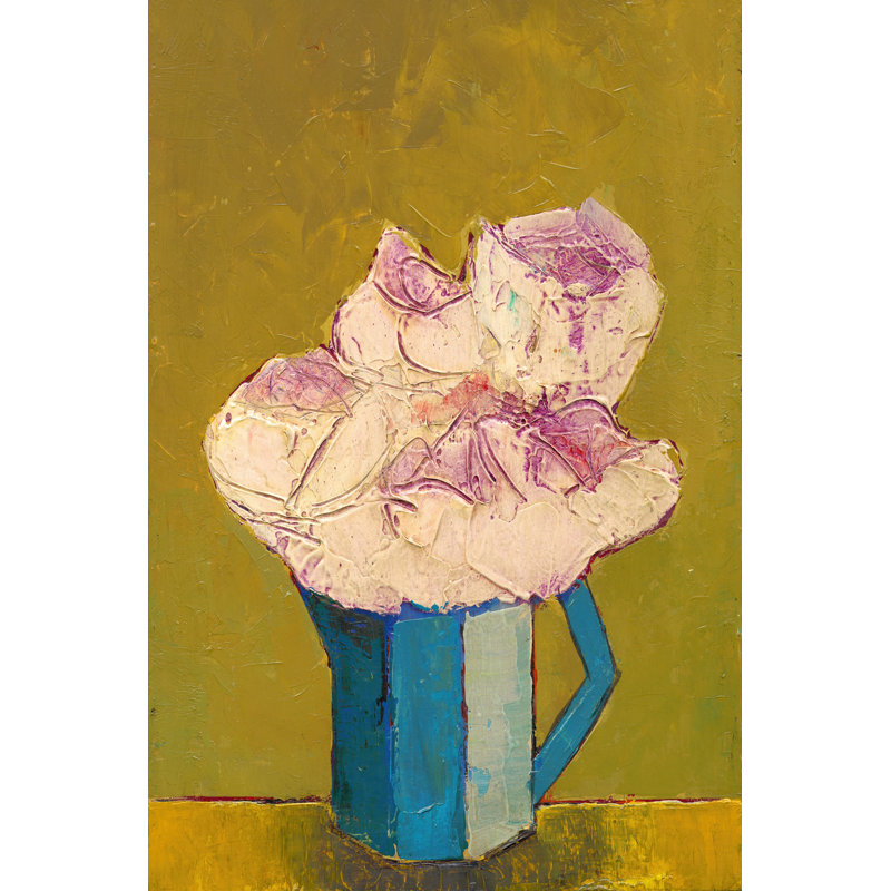 Graphic Vase Of Flowers I by Mehmet Altug - Wrapped Canvas Print, 46cm H x 30cm W 