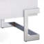 Table basse blanche à plateau relevable ultrabrillant avec structure chromée-113236234