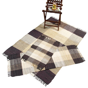 Check Chindi Natural 3 Piece Accent Area Rug Set